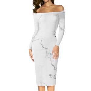 Abito elegante da donna a maniche lunghe