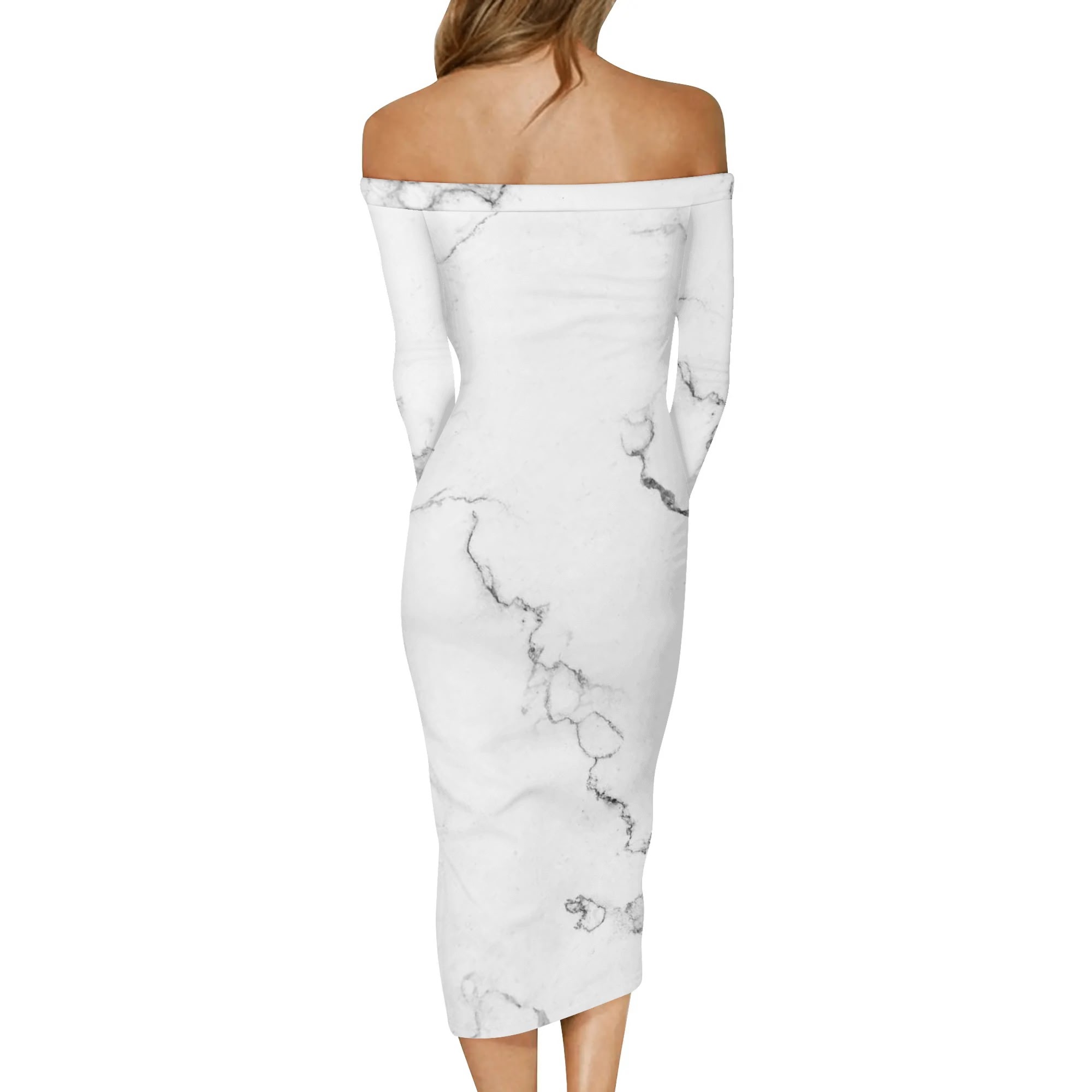 Abito elegante da donna a maniche lunghe - immagine 2