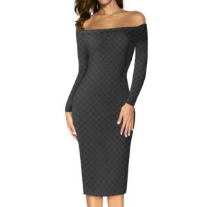 Abito elegante da donna a maniche lunghe