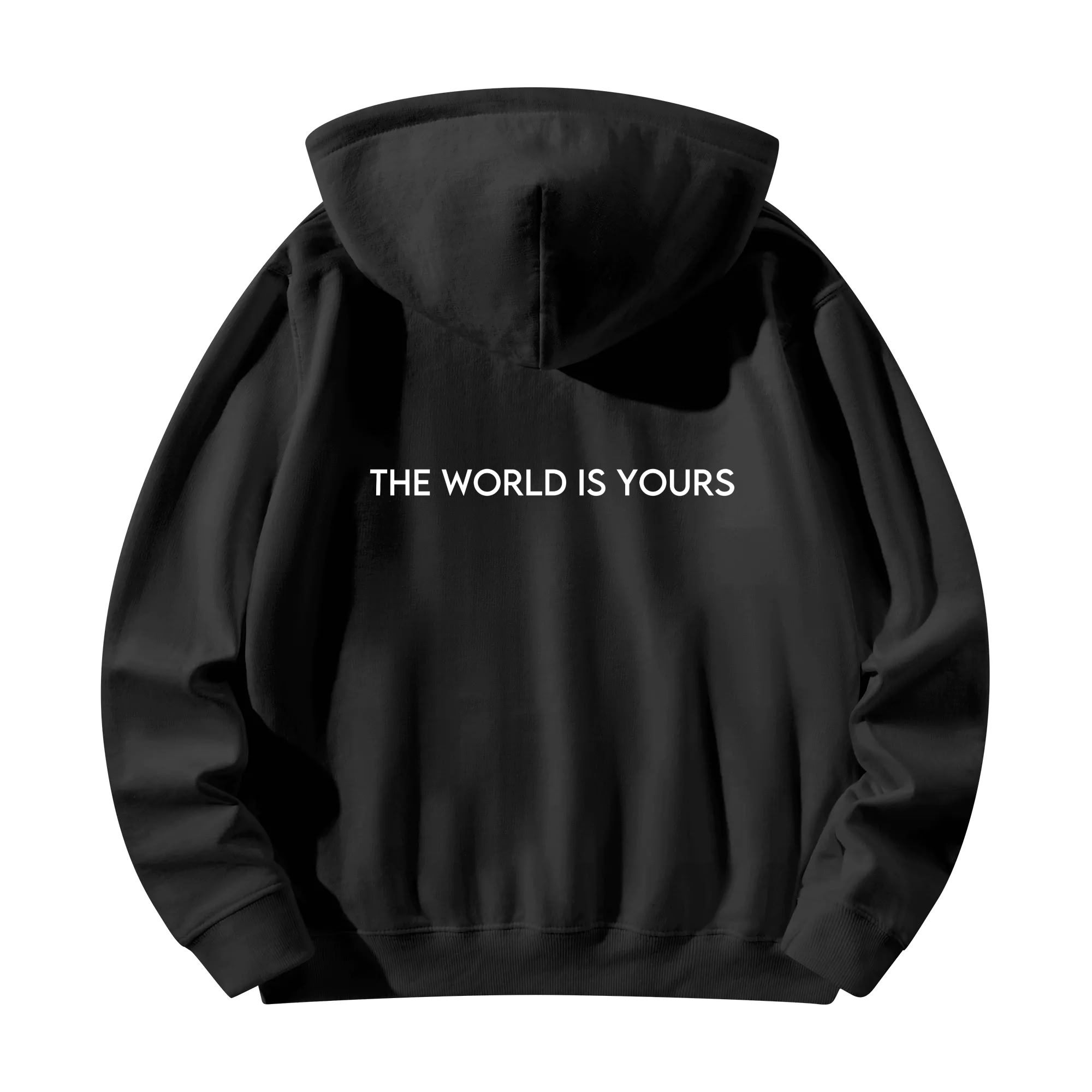 Felpa Unisex con Cappuccio The World is Yours - immagine 16