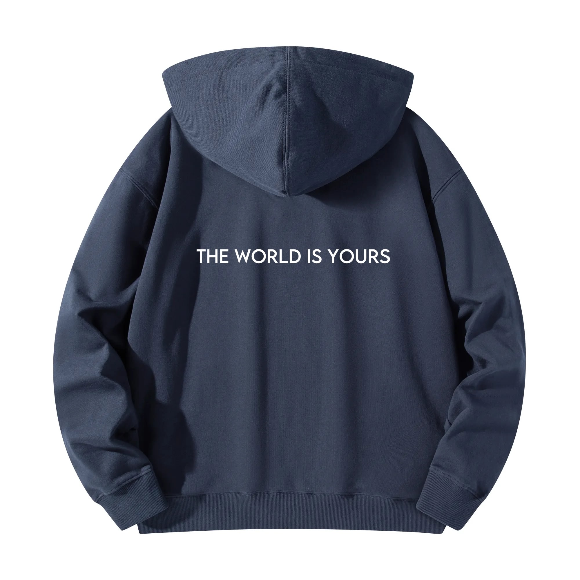 Felpa Unisex con Cappuccio The World is Yours - immagine 7