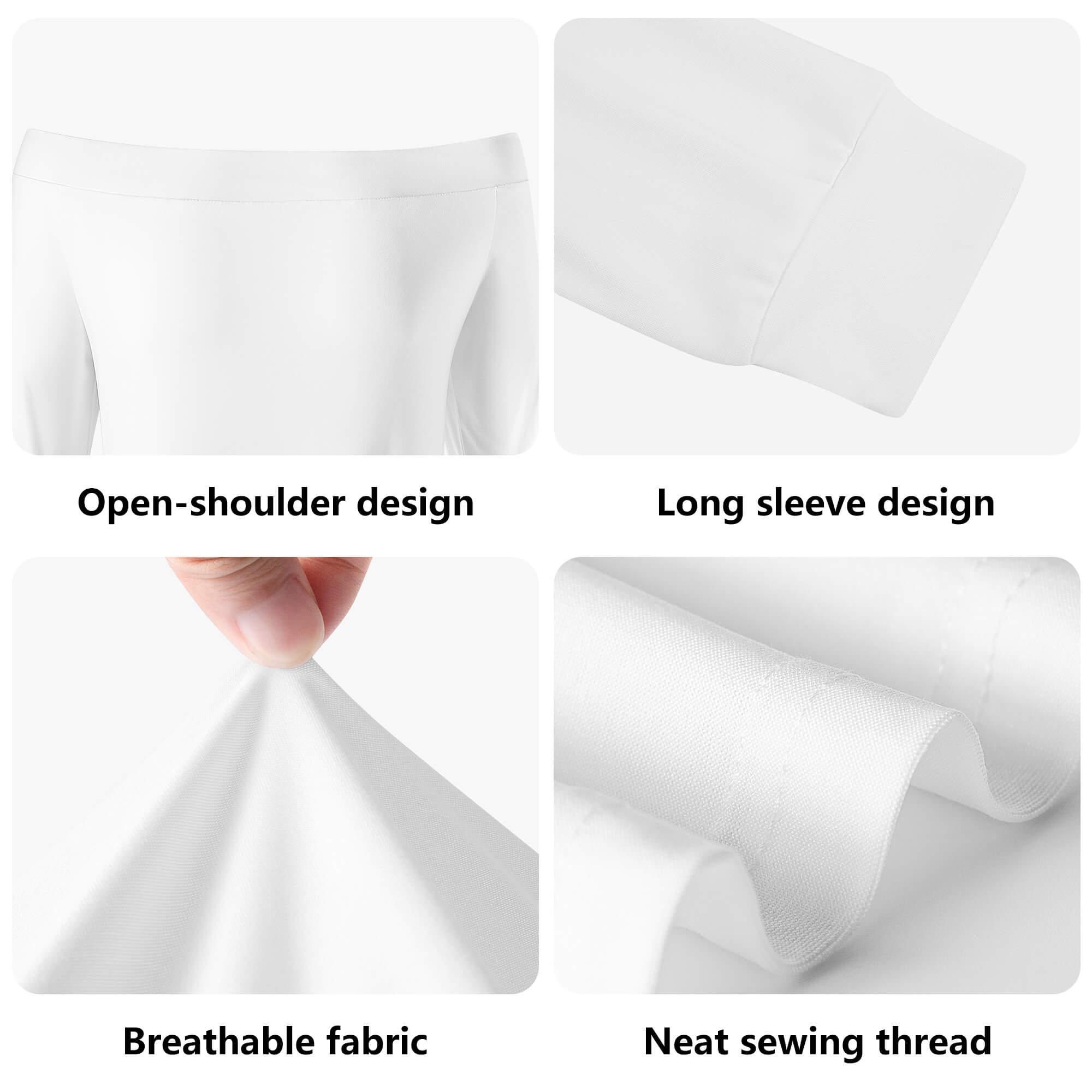 Abito elegante da donna a maniche lunghe - immagine 6